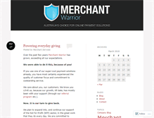 Tablet Screenshot of blog.merchantwarrior.com