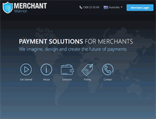 Tablet Screenshot of merchantwarrior.com
